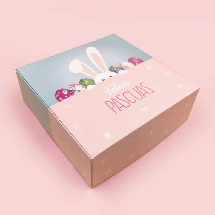 CAJA PASCUAS 20X20X7cm - Casa packing